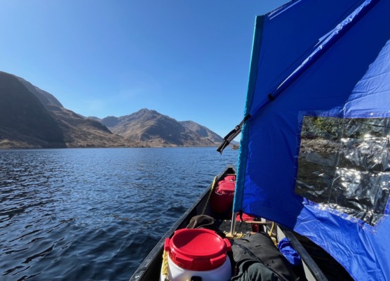 Loch Sheil - Open Canoe - Sailing